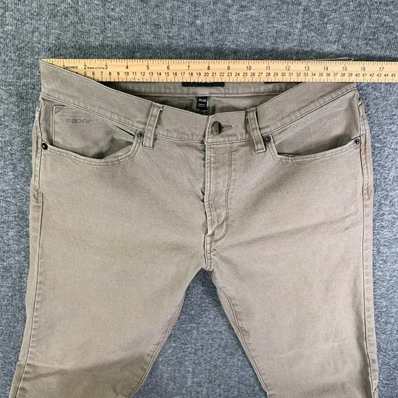 Proof Rover Pants Men 31x30 Slim Brown Canvas Outdoor Utility Huckberry